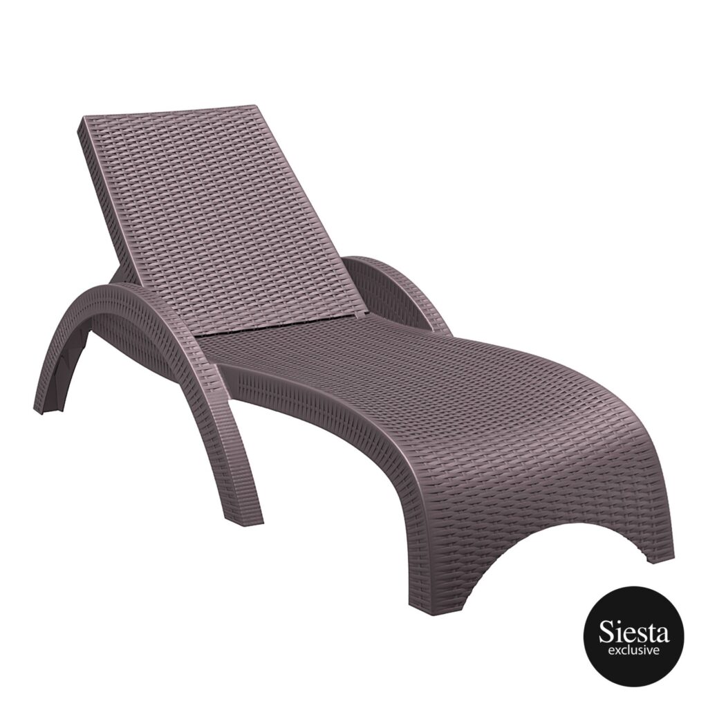 Fiji Sunlounger – Chocolate image