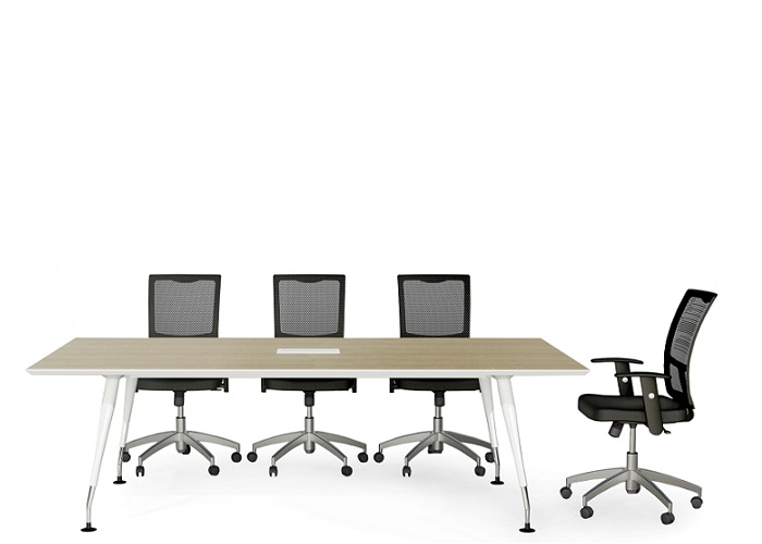 Leto Boardroom Table White Leg image