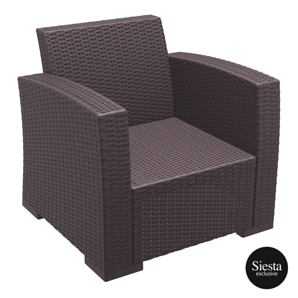 Monaco Lounge Armchair Single – Chocolate image