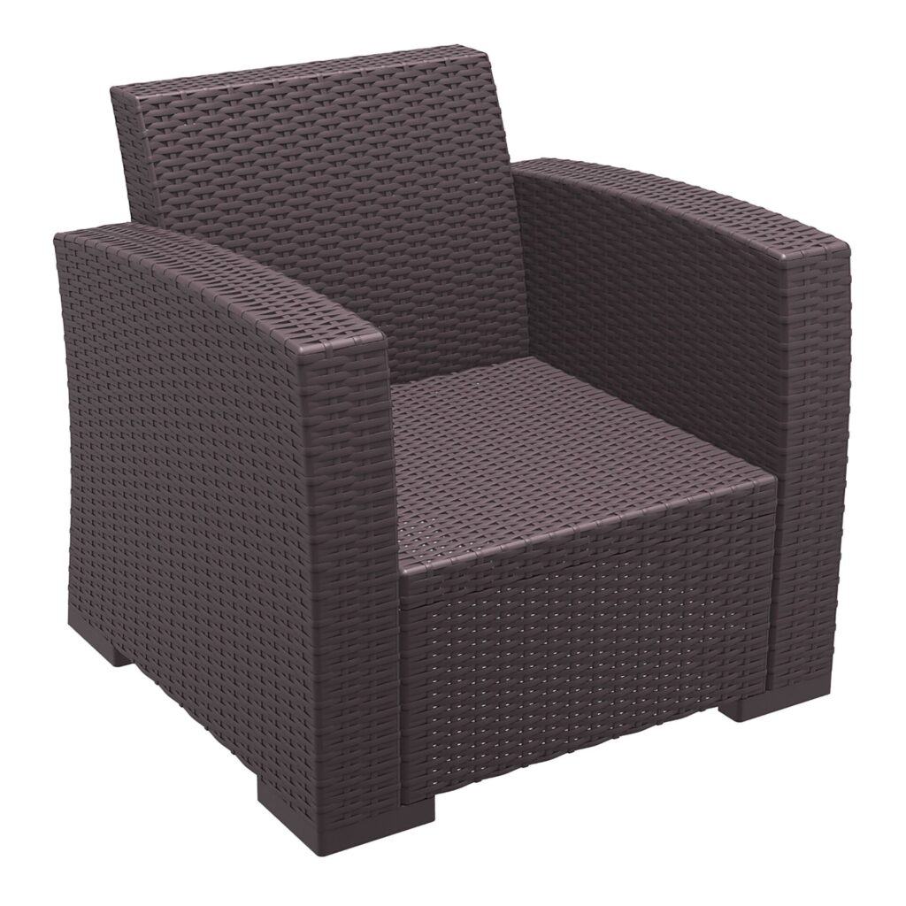 Monaco Lounge Armchair Single – Chocolate image