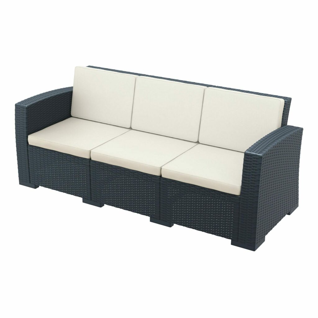 Monaco Lounge Sofa XL – Anthracite with cushion image