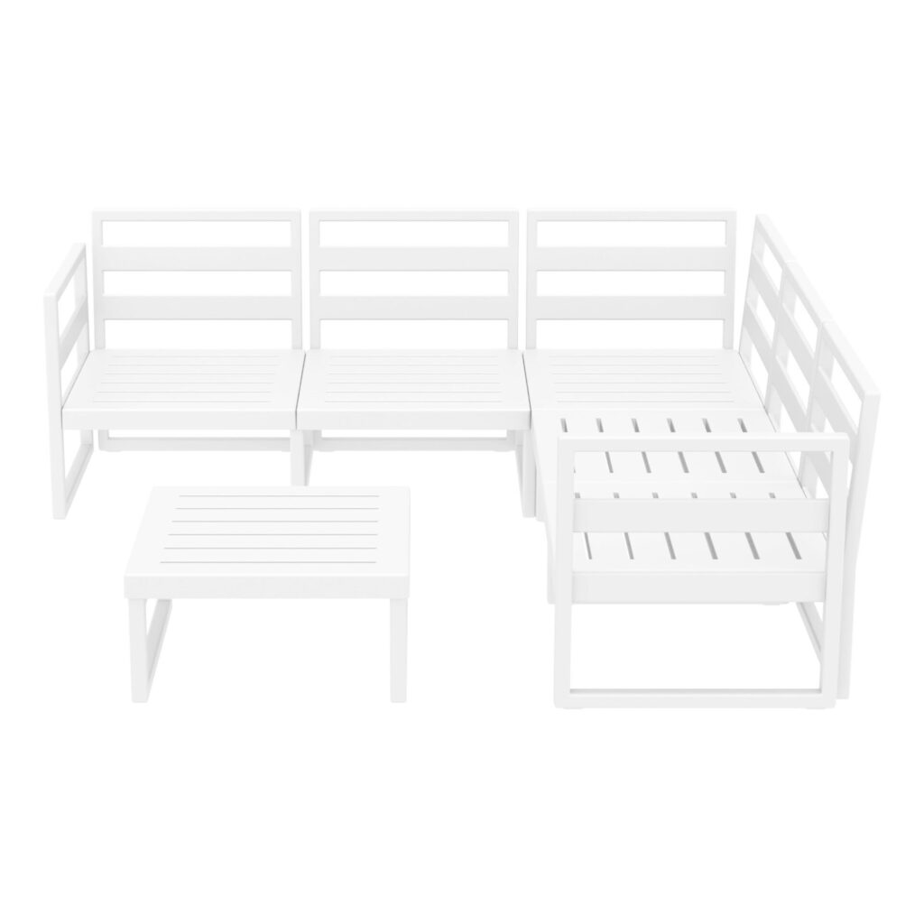 Mykonos Lounge Corner Set – Taupe with Brown Cushions image