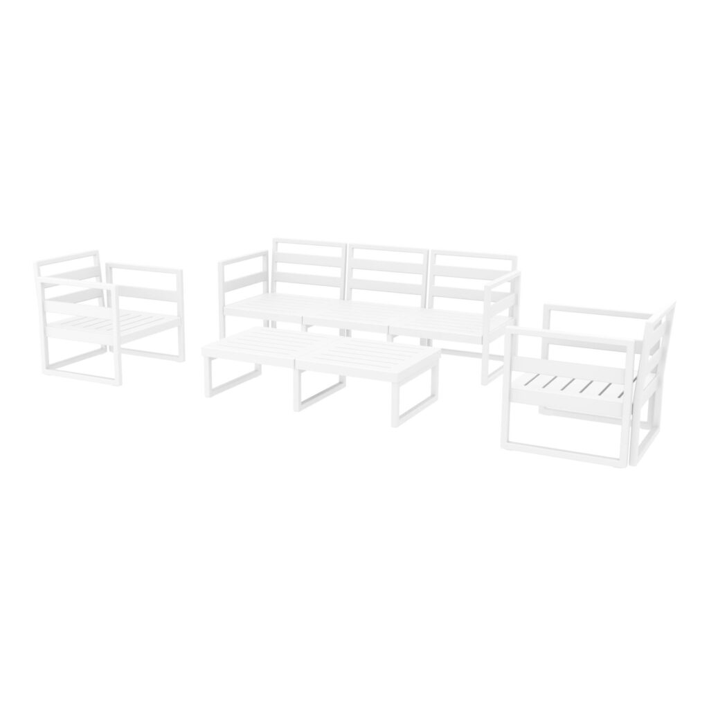 Mykonos Lounge Set XL – Taupe with Brown Cushions image