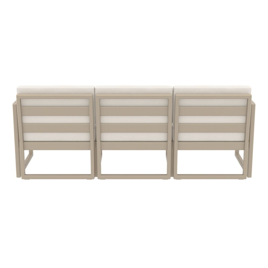 Mykonos Lounge Set XL – Taupe with Brown Cushions image