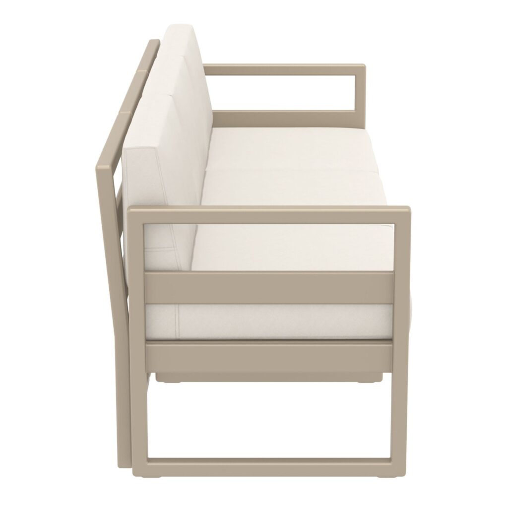 Mykonos Lounge Set XL – Taupe with Brown Cushions image