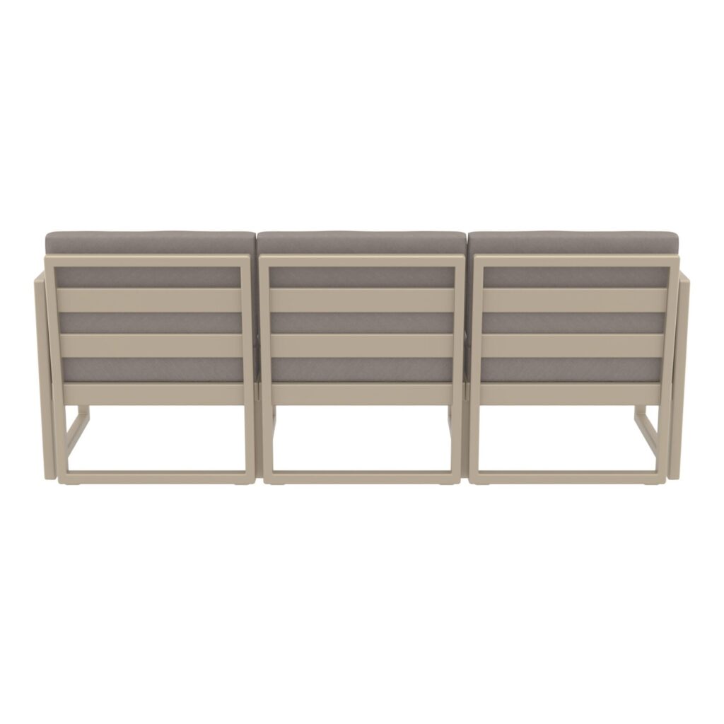 Mykonos Lounge Set XL – Taupe with Brown Cushions image