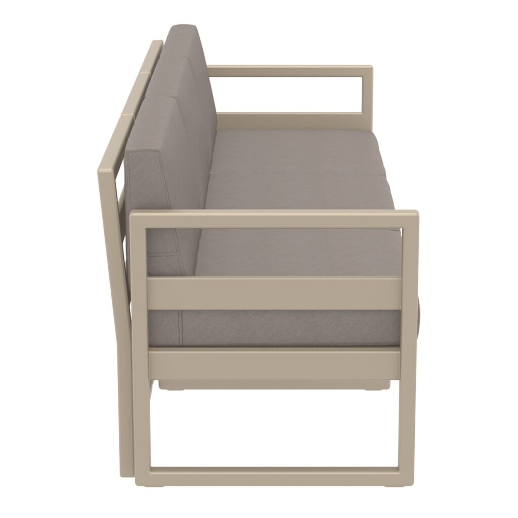 Mykonos Lounge Set XL – Taupe with Brown Cushions image