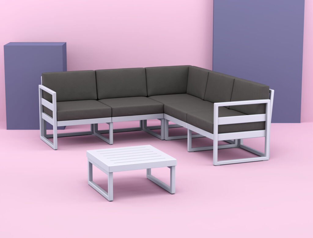 Mykonos Lounge Table – Silver Grey image