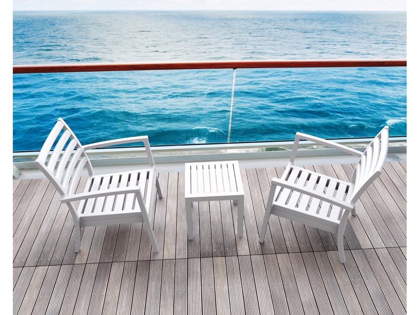 Ocean Side Table – Silver Grey image