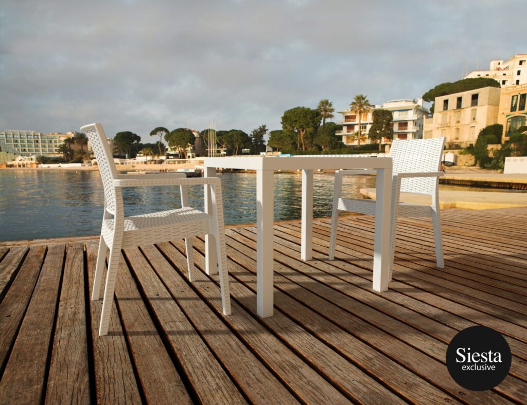 Orlando 80 Table Ibiza Armchair 2 Seat Package – Chocolate image