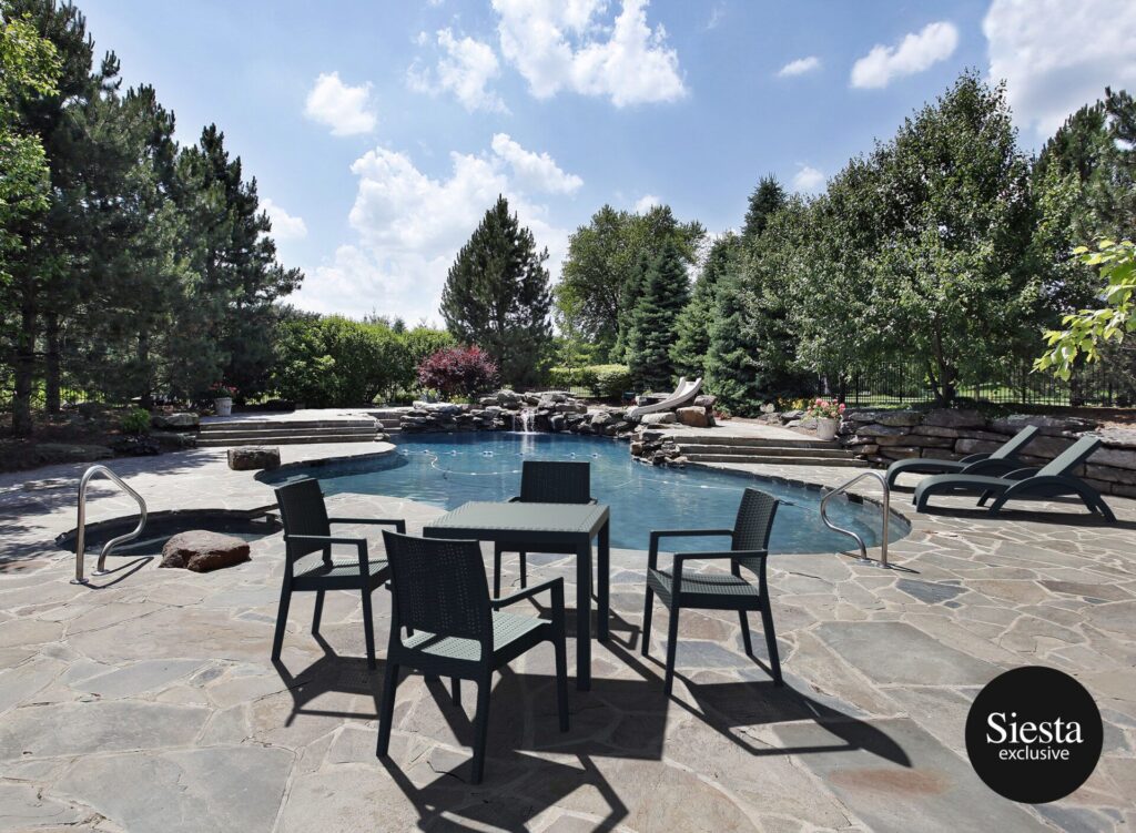 Orlando 80 Table Ibiza Armchair 4 Seat Package – Anthracite image