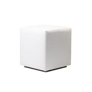 Ottoman Cube – White
