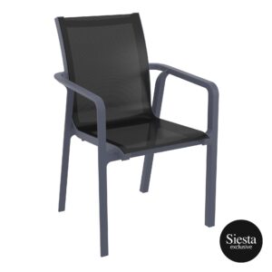 Pacific Arm Chair – Anthracite/Black