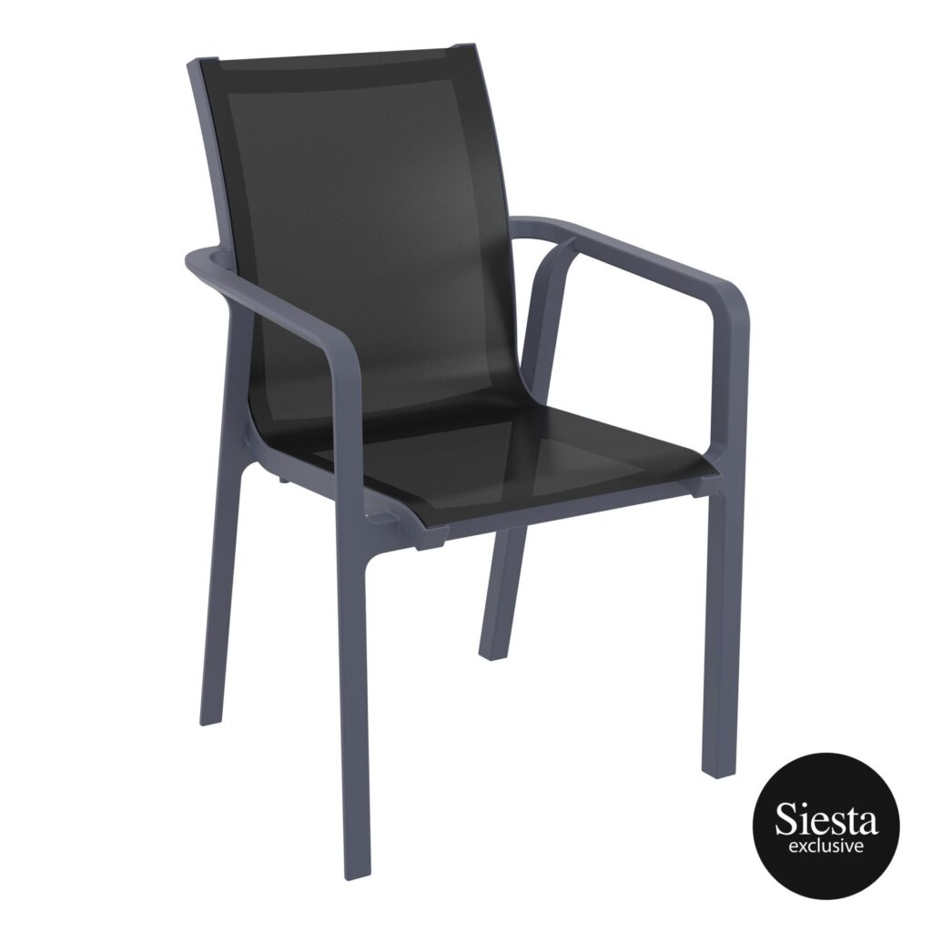 Pacific Arm Chair – Anthracite/Black image