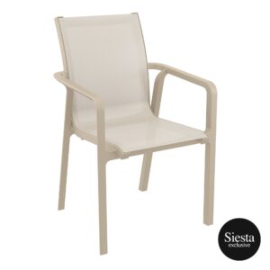 Pacific Arm Chair – Taupe/Taupe