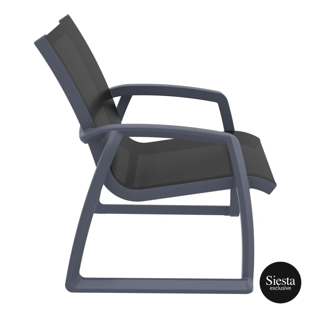 Pacific Lounge Armchair – Anthracite/Black image