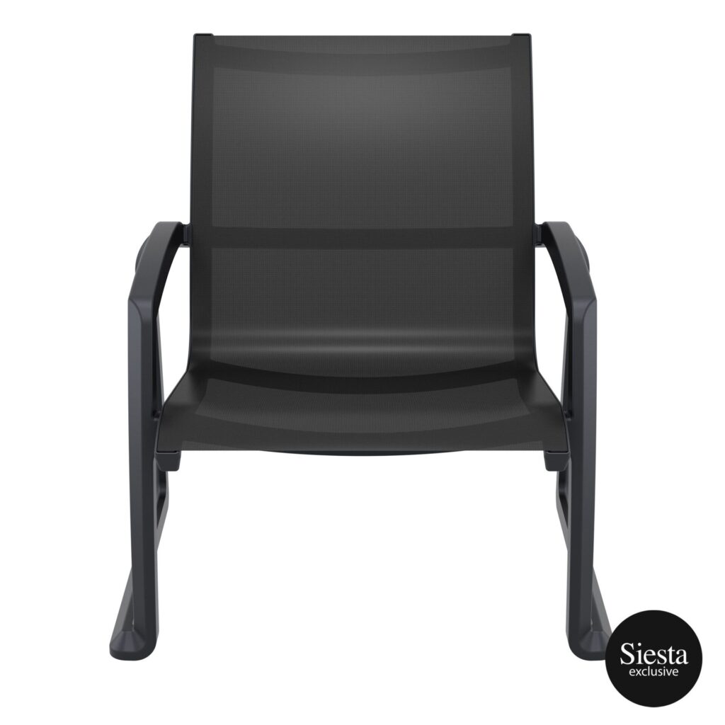 Pacific Lounge Armchair – Anthracite/Black image