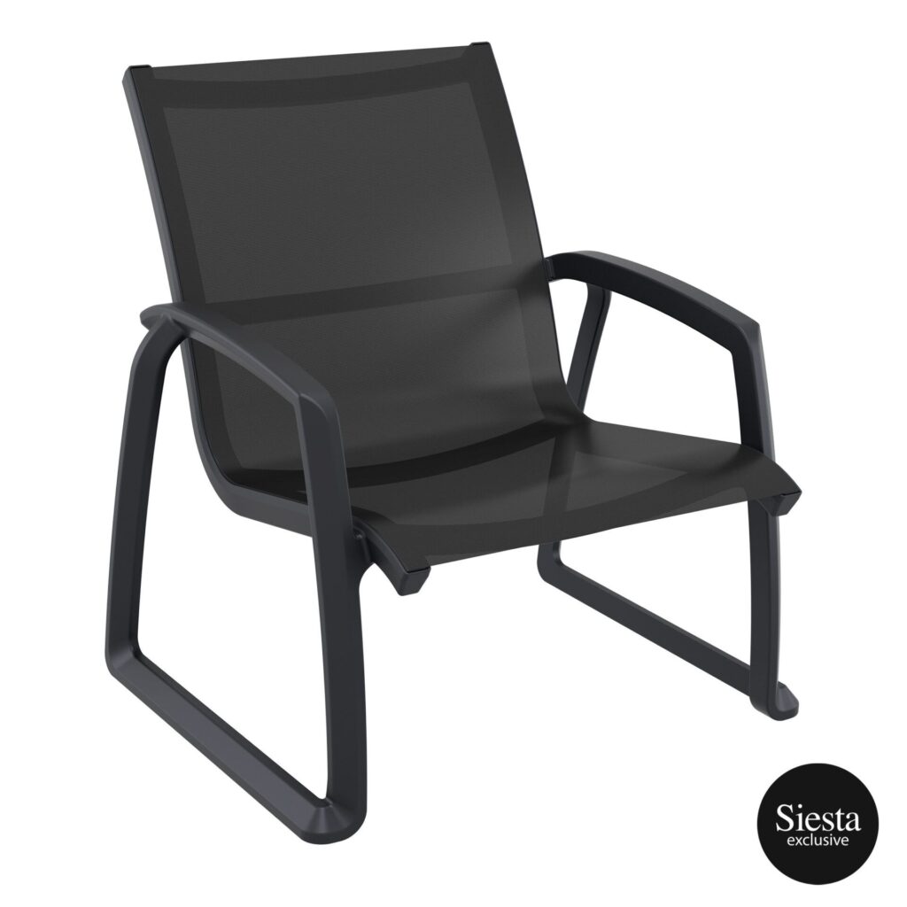 Pacific Lounge Armchair – Anthracite/Black image