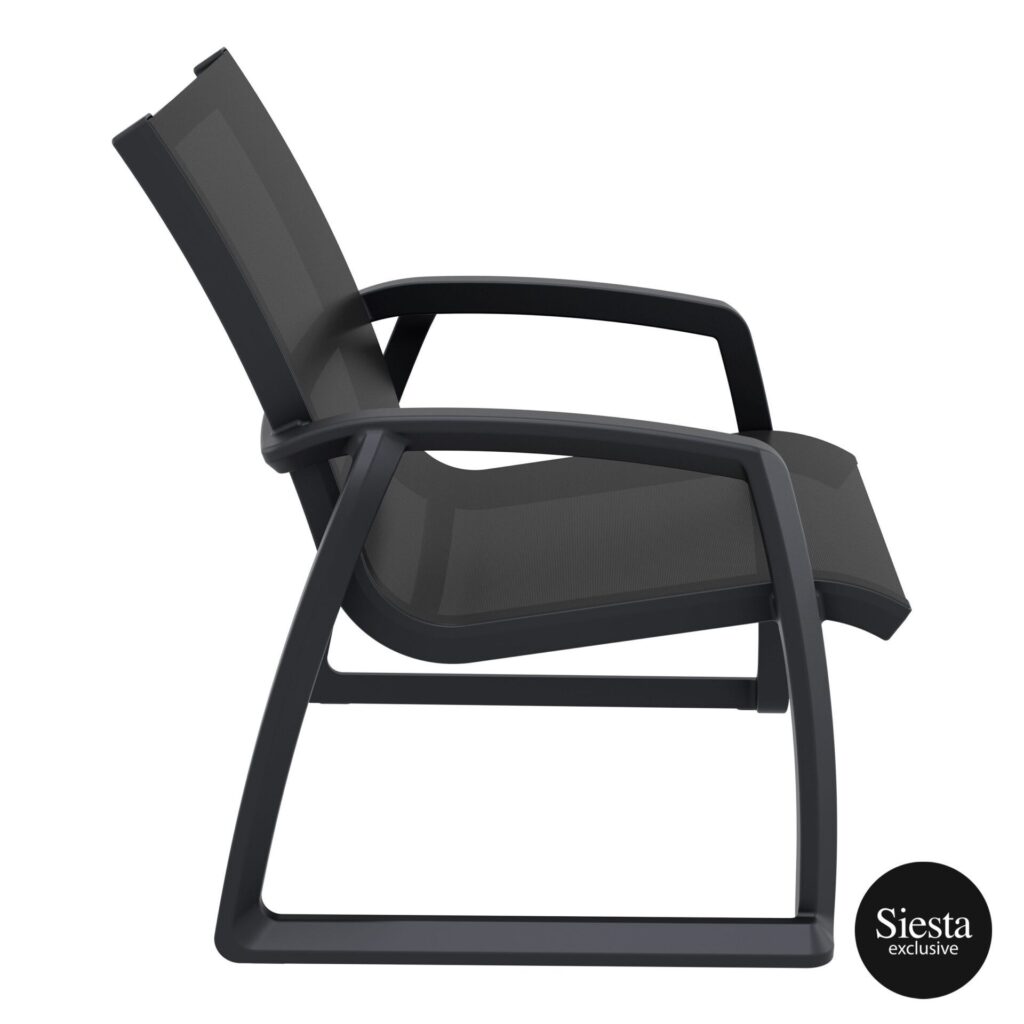Pacific Lounge Armchair – Anthracite/Black image