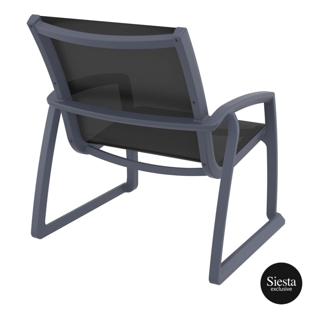 Pacific Lounge Armchair – Anthracite/Black image