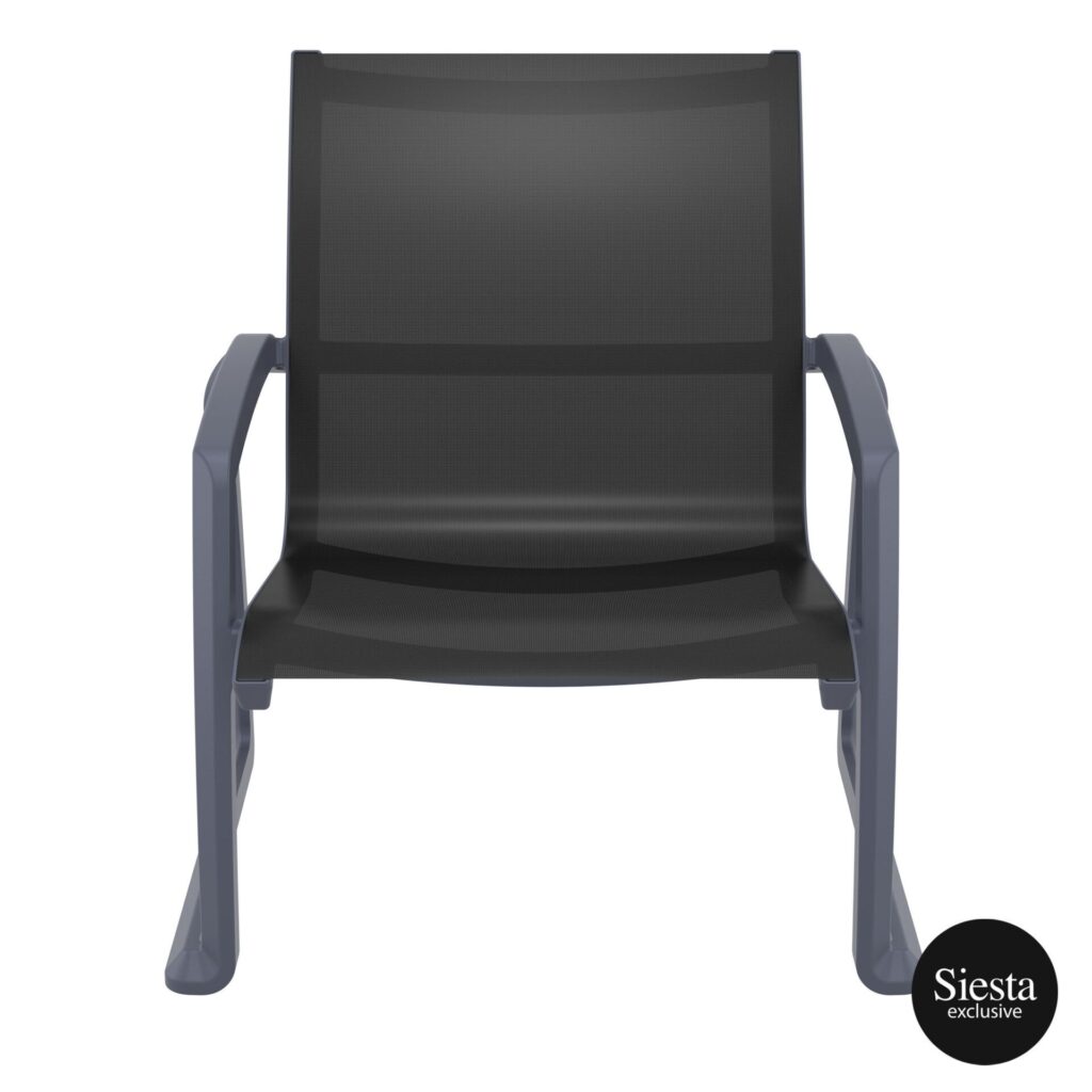 Pacific Lounge Armchair – Anthracite/Black image