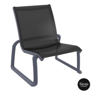 Pacific Lounge Chair – Anthracite/Black