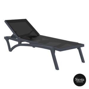 Pacific Sunlounger – Anthracite/Black