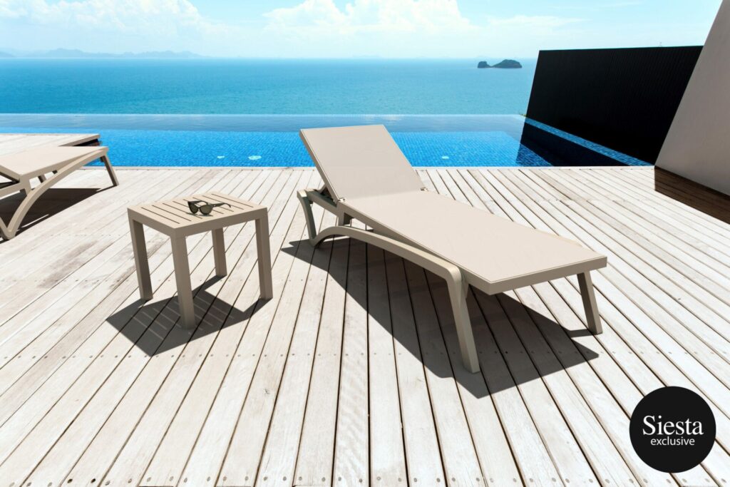 Pacific Sunlounger/Ocean Side Table 3 Pc Package – Anthracite image