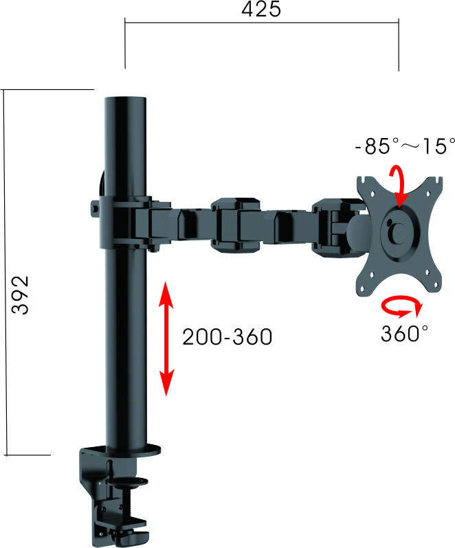 Revolve Single Monitor Arm image