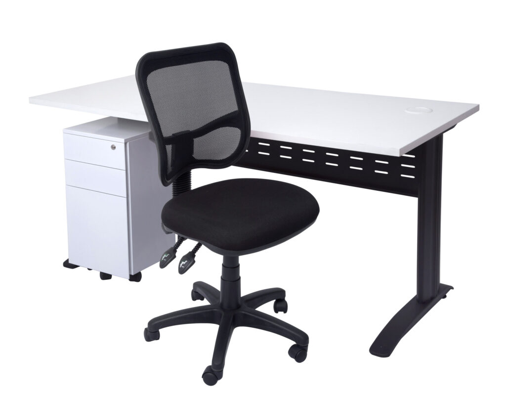 Rapid Span Desks – White Top (1200W x 730H x 700D) image