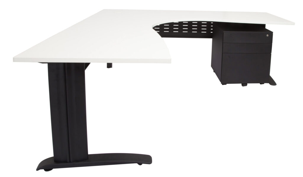 Span White Corner Workstations (1500W x 730H x 1500D) image