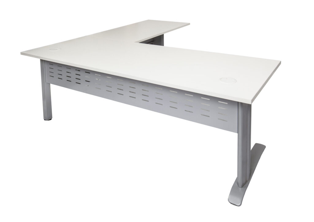 Span White Desk and Return (1800W x 730H x 700D) image