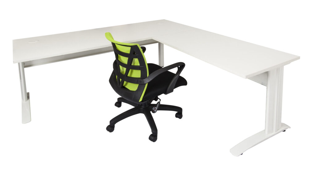 Span White Desk and Return (1800W x 730H x 700D) image