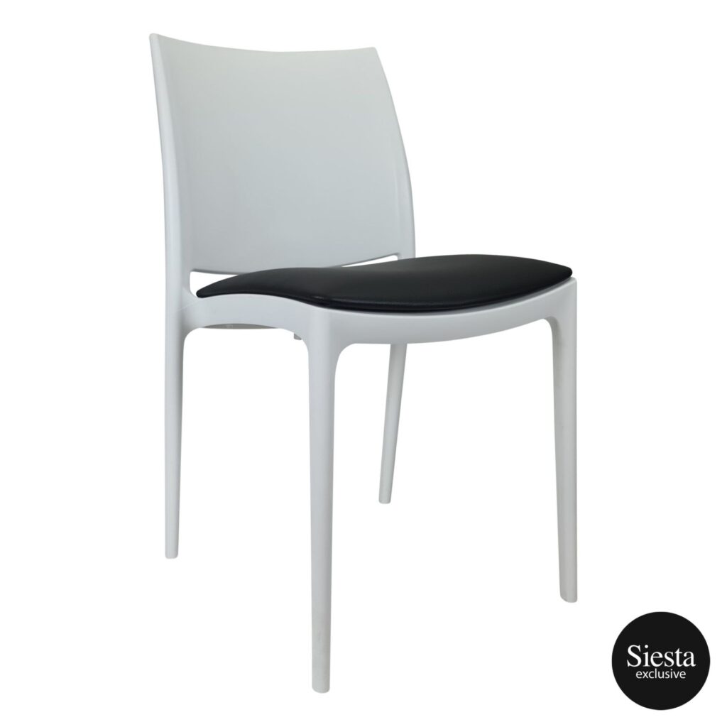 Seat Cushion – Black Vinyl (Maya Chair) image