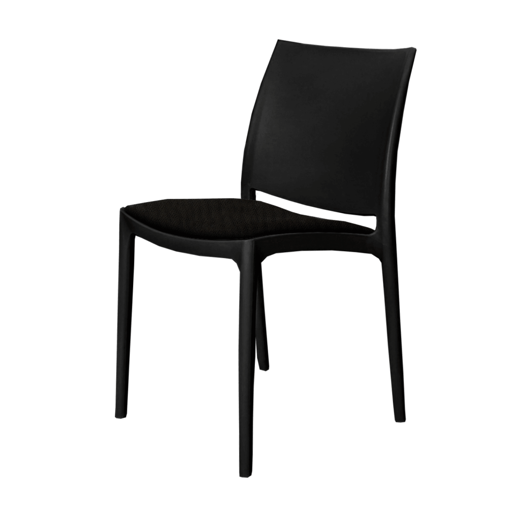 Seat Cushion – Black Vinyl (Maya Chair) image