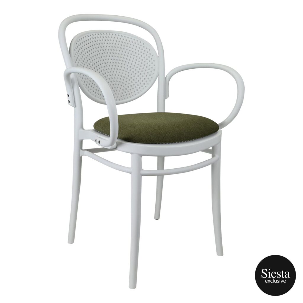 Seat Cushion – Orange Fabric (Victor/Marcel/Cross) Chair image