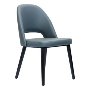 Semifreddo Chair – Black Legs/Anthracite Vinyl