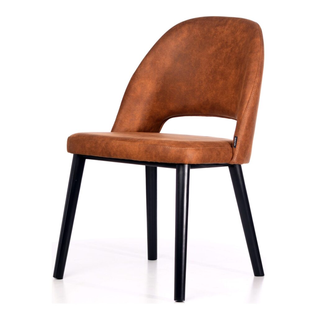 Semifreddo Chair – Black Legs/Anthracite Vinyl image