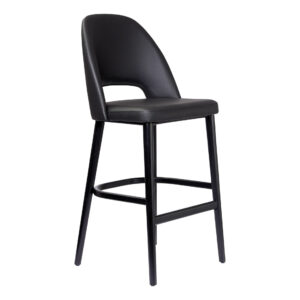 Semifreddo Stool - Black Legs/Black Vinyl