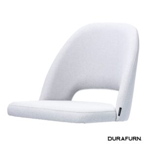 Semifreddo Upholstered Shell Light Grey Woven Fabric