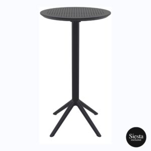 Sky Folding BAR Table 60 Round – Black