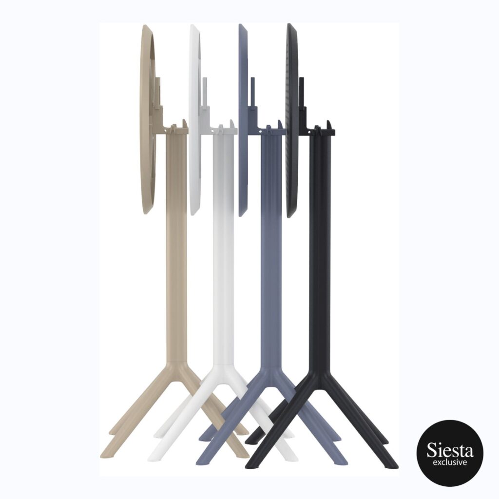 Sky Folding BAR Table 60 Round – Black image