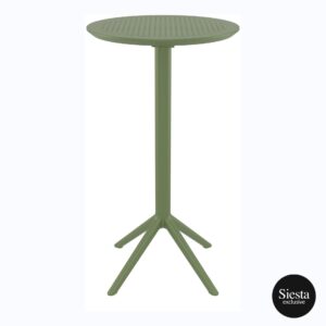 Sky Folding BAR Table 60 Round – Olive Green
