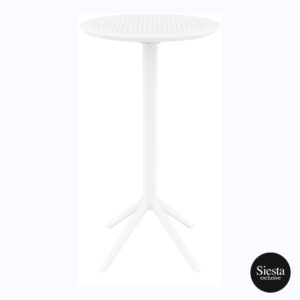 Sky Folding BAR Table 60 Round – White