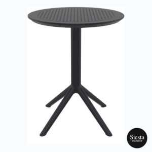 Sky Folding Table 60 Round – Black