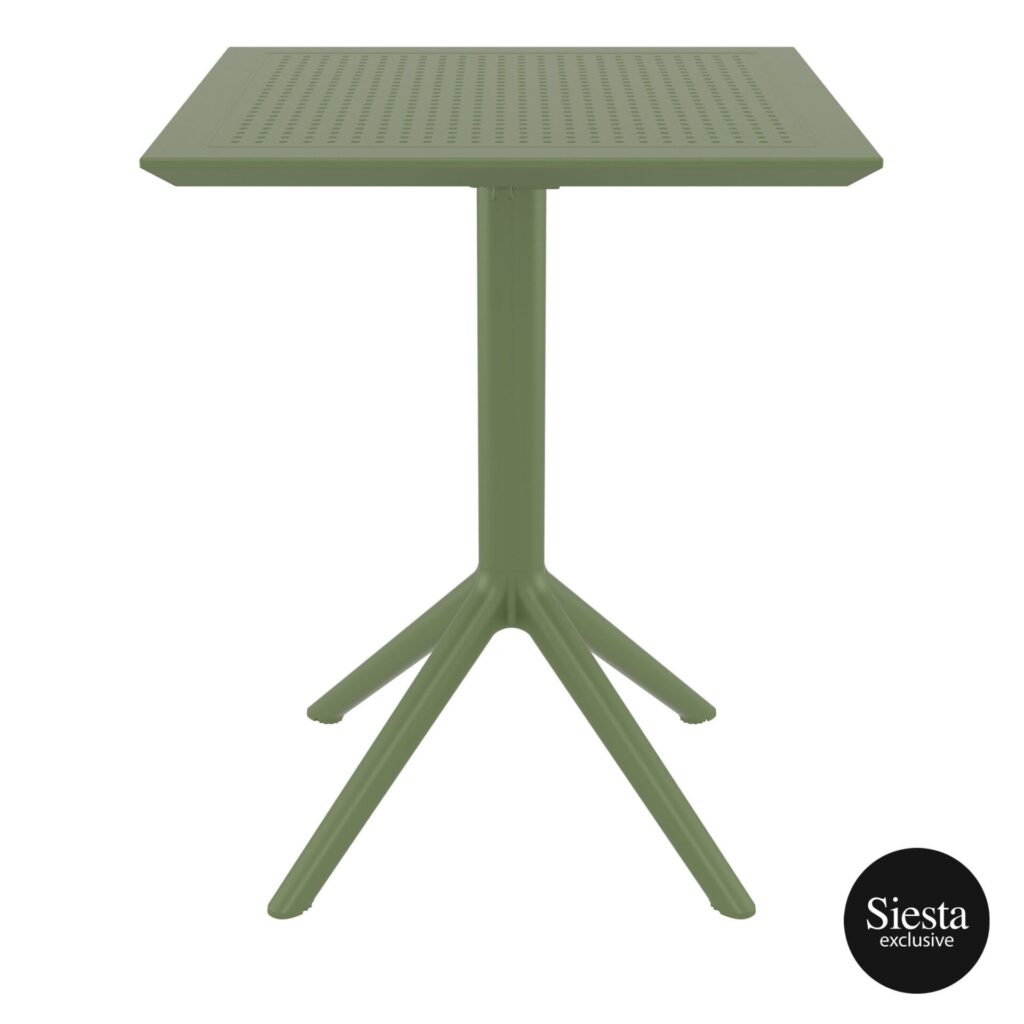 Sky Folding Table 60 Square – Olive Green image