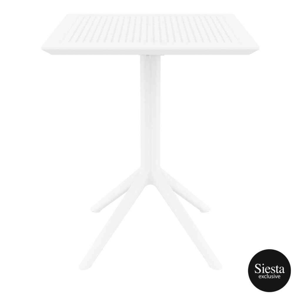 Sky Folding Table 60 Square – White image