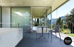 Sky Folding Table 60/Air Chair 2 Seat Package – Anthracite