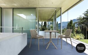 Sky Folding Table 60/Air Chair 2 Seat Package – Taupe