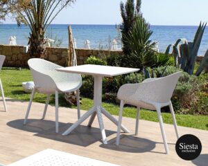 Sky Table 70/Sky Chair 2 Seat Package – Taupe